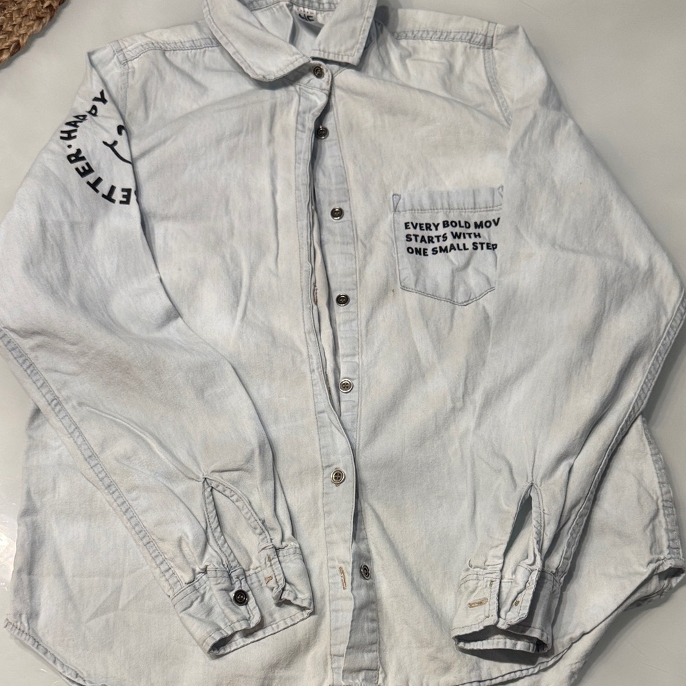 Zumba Jeans Button-Up Shirt
